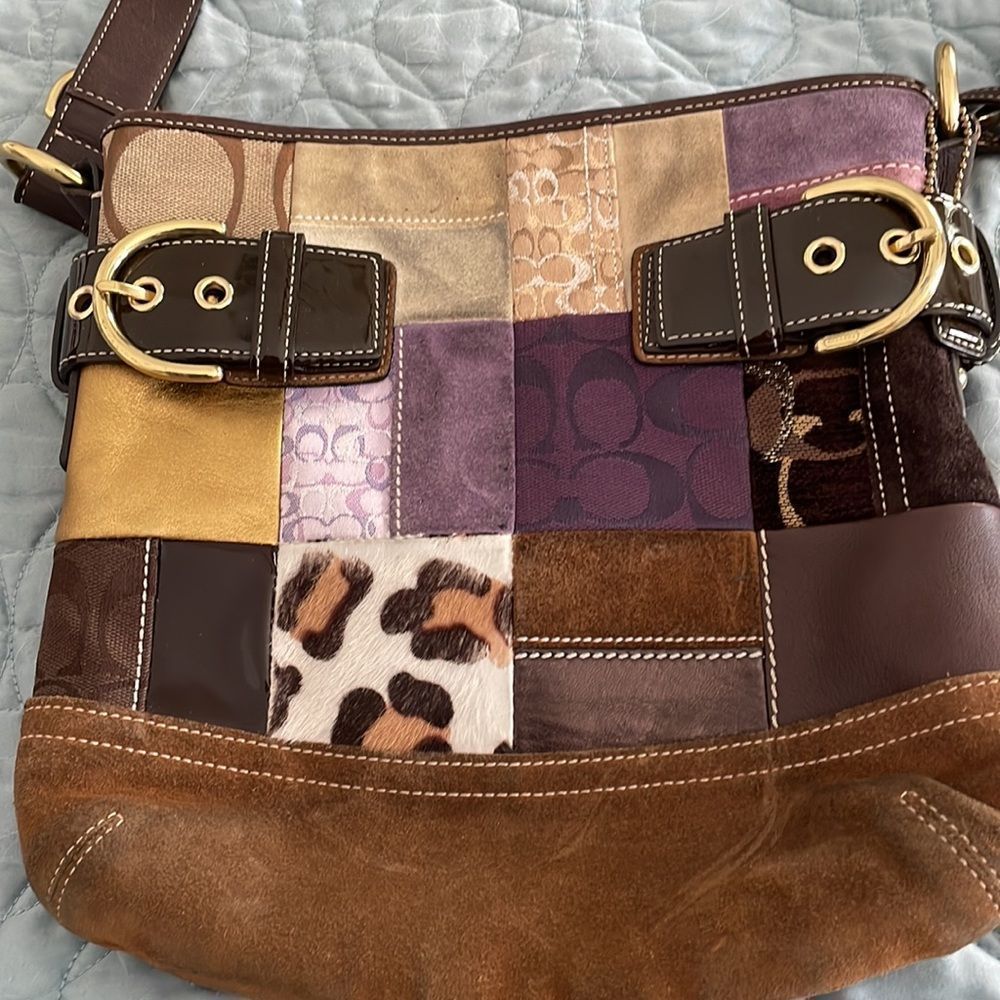 Coach patchwork Crossbody bag - Picture 2 of 9